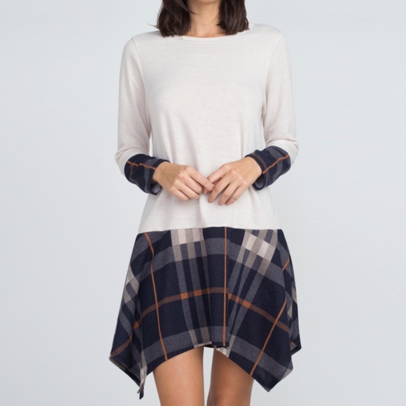Dresses & Skirts - Drop Waist Curved Hem Dress